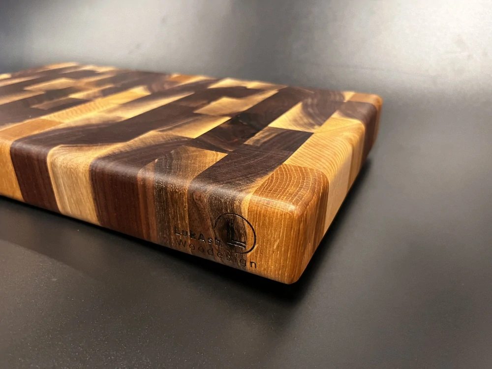 Krájecí prkénko z mixu tvrdých dřevin cca 34,5x19,5x4cm
