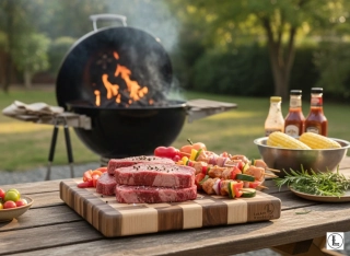 Střední krájecí prkénko z Jasanu, Dubu a Ořechu cca 30x20x4cm