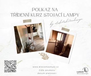 Poukaz na výrobu stojací lampy